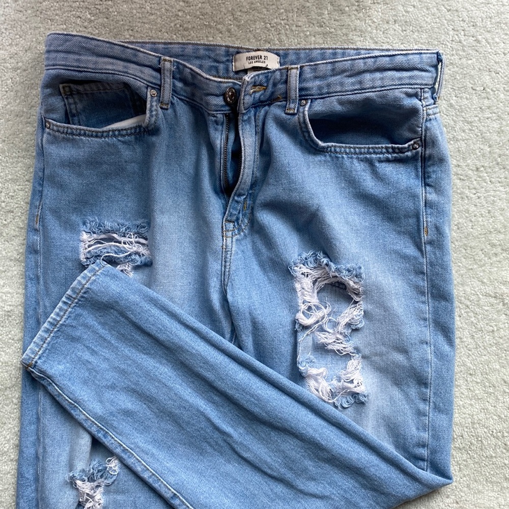 Forever 21 destroyed jeans